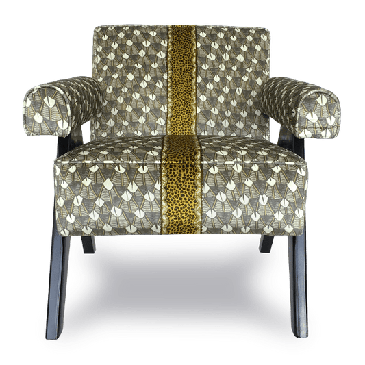 Zambezi Feather Silver Ripple Occasional Chair-Occasional Chair-Ardmore Design