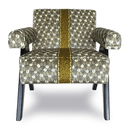 Zambezi Feather Silver Ripple Occasional Chair-Occasional Chair-Ardmore Design