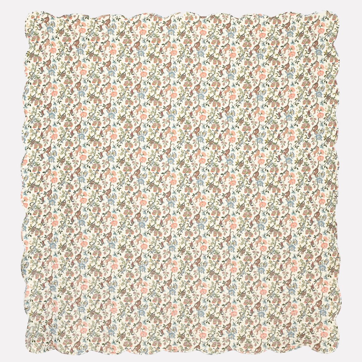 Camp Critters Coral Quilt