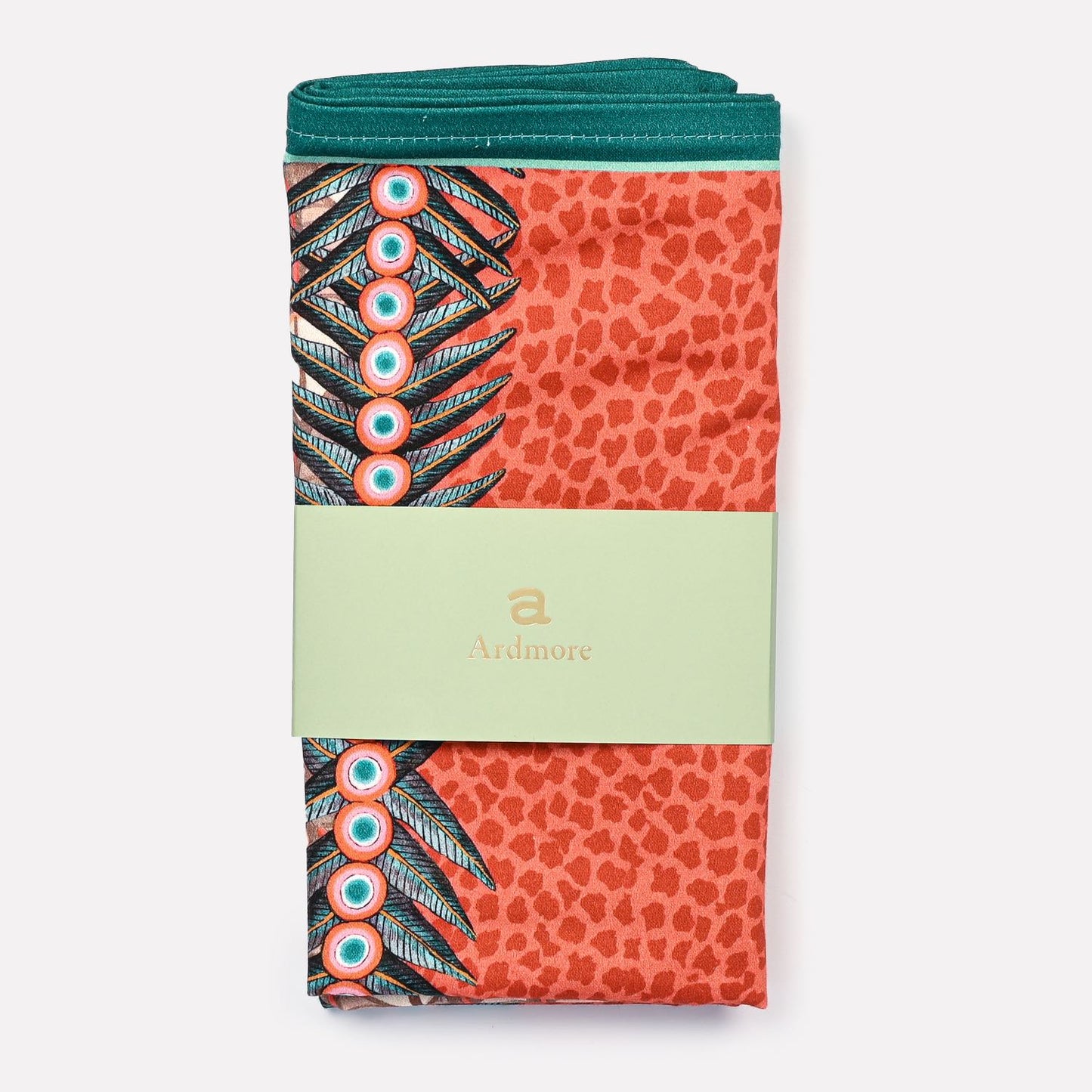 Feather Napkins in Coral (PAIR)