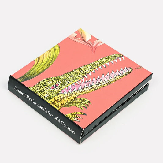 Flame Lily Coral Coasters