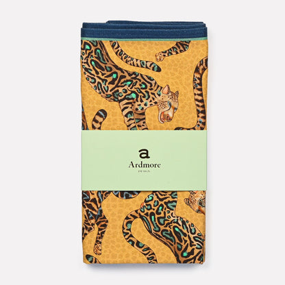 Cheetah King Napkins Gold (PAIR)