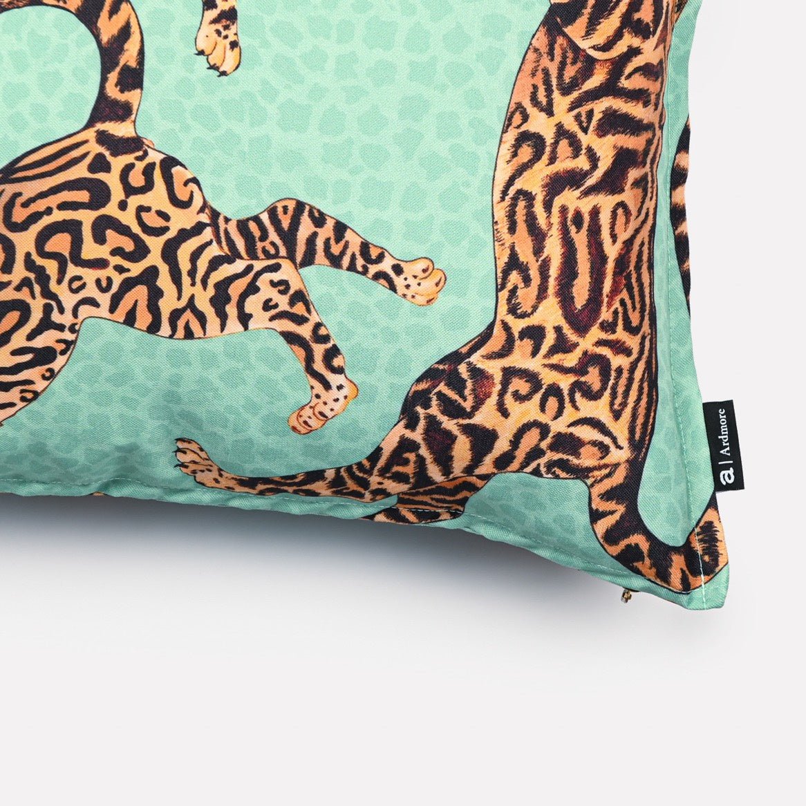 Cheetah King Jade Outdoor Cushion Cover