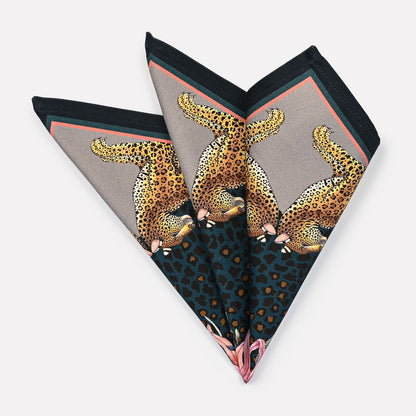 Leopard Lily Napkins in Starry Night