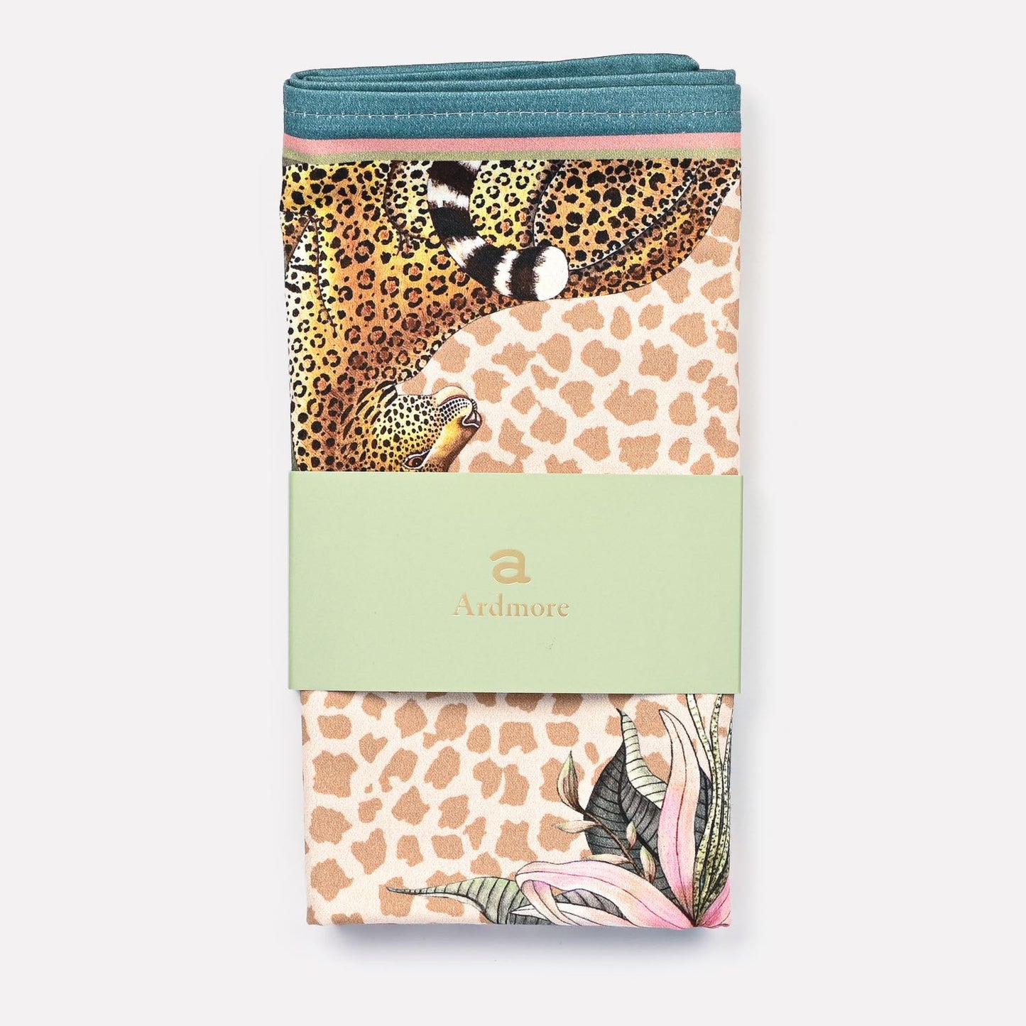 Leopard Lily Napkins in Stone (PAIR)