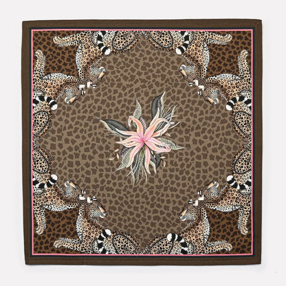 Leopard Lily Napkins in Safari