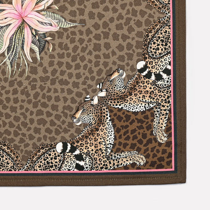 Leopard Lily Napkins in Safari