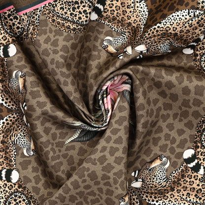 Leopard Lily Napkins in Safari