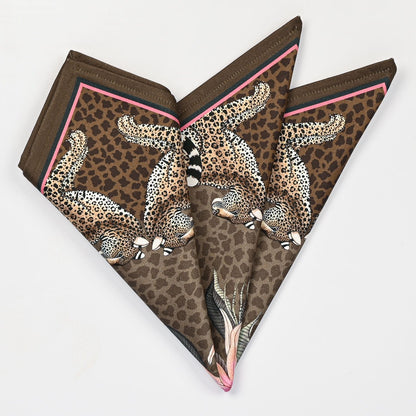 Leopard Lily Napkins in Safari