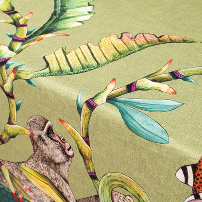 Monkey Paradise Tablecloth in Delta
