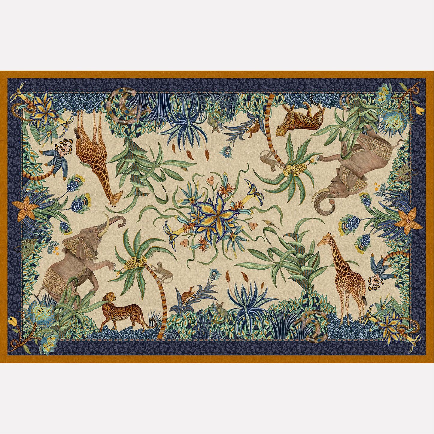 Sabie Linen Tablecloth in Tanzanite