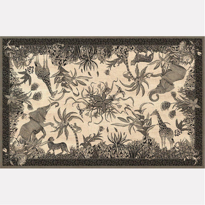 Sabie Tablecloth in Charcoal