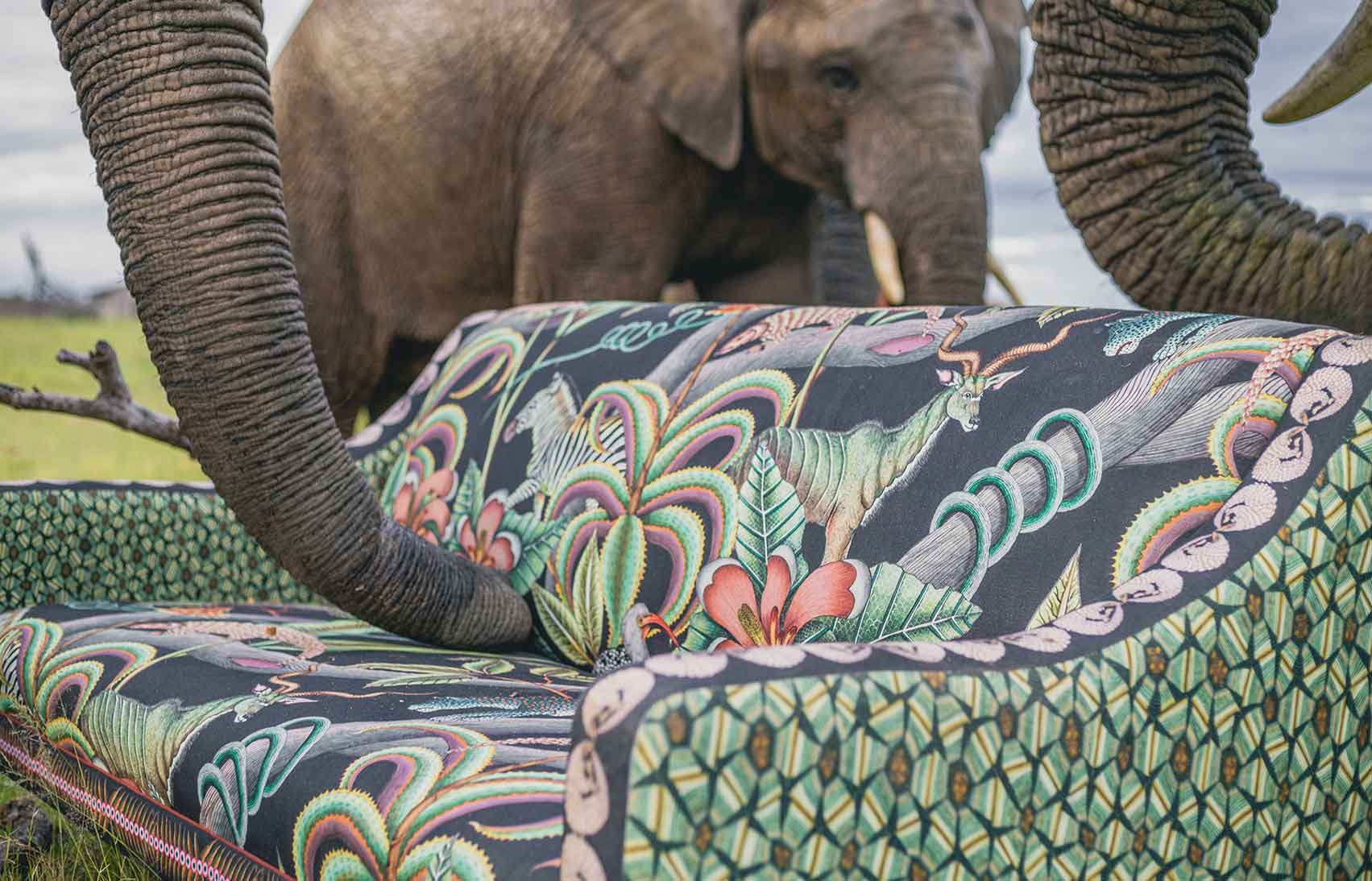 Styled interior view of the Ardmore Thanda Sofa Limited Edition, placed in a luxury setting with complementary decor.